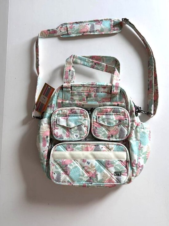 Lug Legacy Collection Mini Puddle Jumper Convertible Tote Bag Flamingo Foliage main image 5